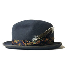Load image into Gallery viewer, Grey Elwood X fedora hat by Carlisle Hats with a classic design, featuring a wide brim and stylish band.