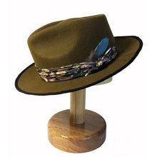 Load image into Gallery viewer, Carlisle Hats Camden Street X Fedora Whiskey A, stylish men's fedora with a classic design and whiskey-colored felt material.
