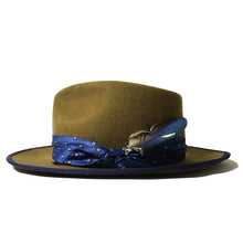 Load image into Gallery viewer, Carlisle Hats Camden Street X Fedora Hat in Whiskey, featuring a classic fedora style with a wide brim and stylish design.