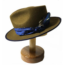 Load image into Gallery viewer, Carlisle Hats Camden Street X Fedora Hat in whiskey color, featuring a stylish fedora design with a wide brim and classic band.