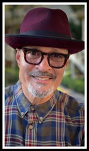 Load image into Gallery viewer, Carlisle Hats Camden Street Fedora in Burgundy, featuring a classic fedora design with a wide brim and elegant style.