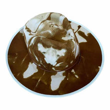 Load image into Gallery viewer, Carlisle Hats Camden Street Marble Dye Chocolate fedora hat with a stylish marble dye finish and classic fedora shape.