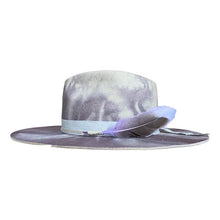 Load image into Gallery viewer, Carlisle Hats Camden Street Marble Dye Mauve fedora hat with a classic brim and marble dye pattern, size 56cm.