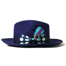 Load image into Gallery viewer, Carlisle Hats Camden 6.5 Blue A Fedora made of merino wool felt with a classic brim and stylish design.