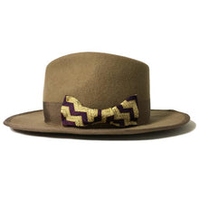Load image into Gallery viewer, Carlisle Hats Camden 6.5 Tan B fedora made of 100% Merino wool felt, featuring a classic brim and stylish design.