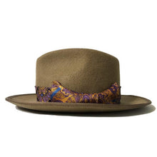 Load image into Gallery viewer, Carlisle Hats Camden 6.5 Tan C fedora made of merino wool felt with a classic brim and stylish band detail.