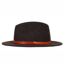 Load image into Gallery viewer, Carlisle Street Fedora hat with a classic wide brim and stylish ribbon band, made by Carlisle Hats.