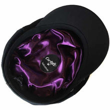 Load image into Gallery viewer, Black Carlisle Hats Skipper Cap made of velour cord with a classic fisherman style, featuring a rounded brim and textured fabric.