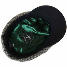 Load image into Gallery viewer, Carlisle Hats Skipper Cap Tweed, a small herringbone fisherman cap made of tweed fabric with a classic design.
