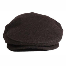 Load image into Gallery viewer, Brown wool mix Ivy Cap by Carlisle Hats, featuring a classic flat cap style with a snug fit and stylish design.