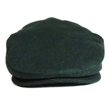 Load image into Gallery viewer, Green wool mix Ivy cap by Carlisle Hats, stylish flat cap with classic design and textured fabric for a timeless look.