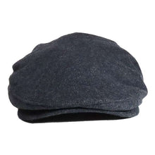 Load image into Gallery viewer, Grey wool mix Ivy cap by Carlisle Hats, classic flat cap style with a rounded crown and short brim.