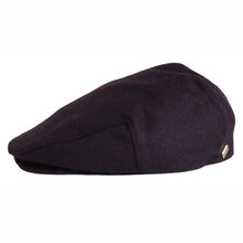 Load image into Gallery viewer, Carlisle Hats wool mix Ivy Cap in wine color, featuring a classic flat cap design with a stylish, textured fabric.
