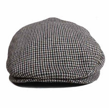 Load image into Gallery viewer, Carlisle Hats Ivy Cap in classic tweed herringbone, featuring a flat cap design and small, stylish brim.
