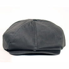 Load image into Gallery viewer, Grey cotton newsboy cap by Carlisle Hats, featuring a classic round crown and brim, perfect for casual and vintage-inspired styles.