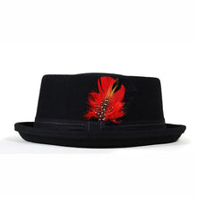 Load image into Gallery viewer, Carlisle Hats Orange Grove Pork Pie in assorted colors, 54cm, featuring a classic style and vibrant fabric design.