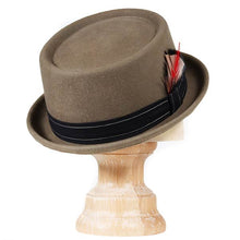 Load image into Gallery viewer, Carlisle Hats Orange Grove Pork Pie in assorted colors, black and orange, with a classic rounded crown and narrow brim.