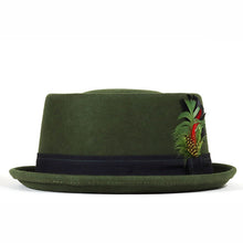 Load image into Gallery viewer, Carlisle Hats Orange Grove Pork Pie hat in assorted colors, 54cm, featuring a classic black and orange design.