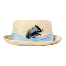Load image into Gallery viewer, Carlisle Hats Toyo Straw Pork Pie Fedora with a wide brim and classic design, perfect for stylish sun protection.