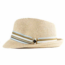 Load image into Gallery viewer, Carlisle Hats Mr Gray Natural fedora with a wide brim and soft felt material, stylish and suitable for outdoor wear.